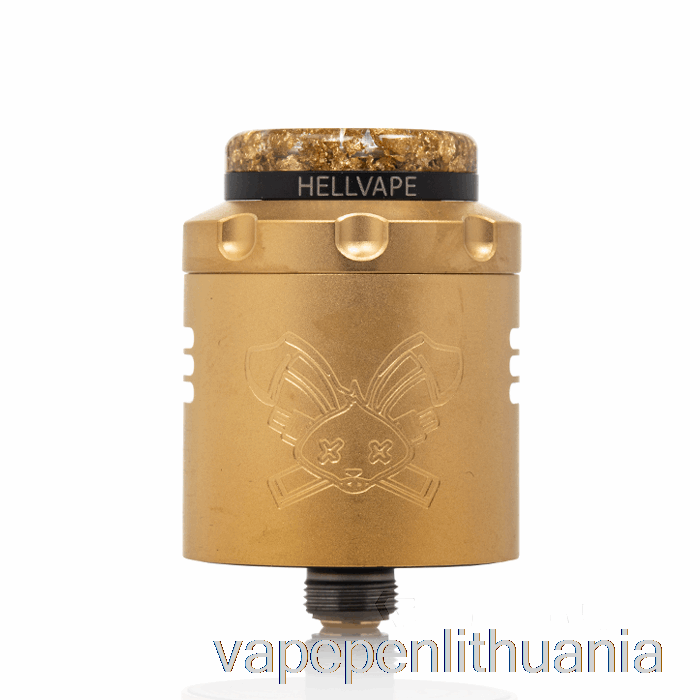 Hellvape Dead Rabbit V3 24mm Rda [6th Anni] Gold Black Vape Skystis